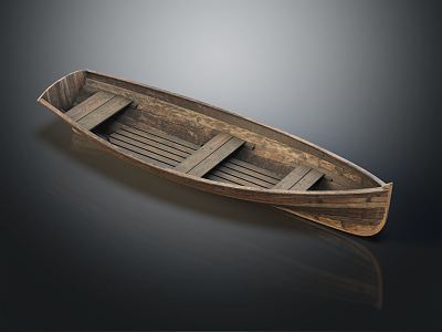 modern boat small boat fishing boat 3d model