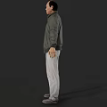 Realistic Mechanical Engineer Realistic Male Man Middle-aged Man Clothes Engineer Worker Boss Manager 3d model