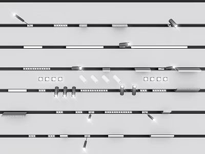 Downlights and Spotlights Various Modern Styles for Home Commercial Lighting Fixtures 3d model
