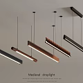 Medieval Droplight Design With Long Strip Shape Wooden And Metal Material