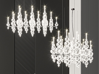 Modern chandelier 3d model