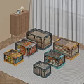 Colorful Transparent Storage Bins For Organizing Snacks Books And Clothes At Home