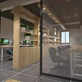 Modern Internet Cafe Internet Cafe Simple 3d model
