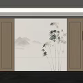 New Chinese style sofa background wall lamp 3d model
