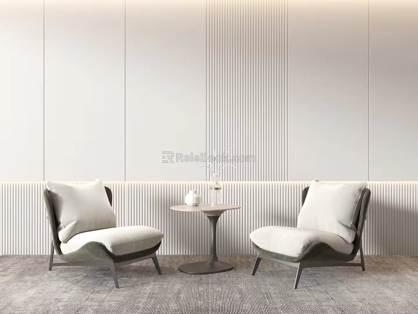 Modern Casual Sofa Combination Single Sofa 3d model