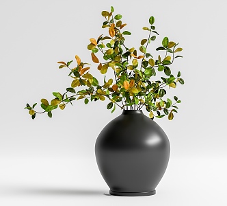 vase ornaments green plant vase ornaments plant vase 3d model