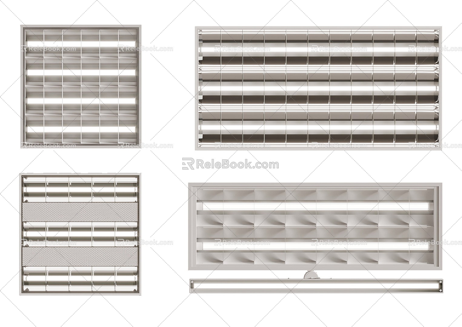 Grille lamp 3d model