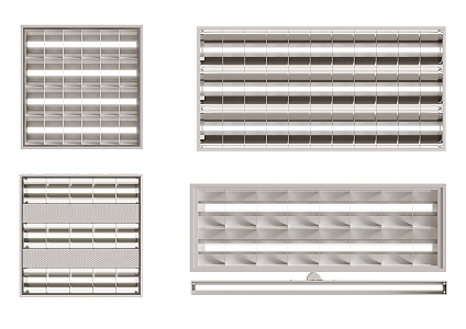 Grille lamp 3d model