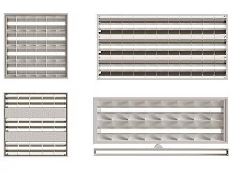 Grille lamp 3d model