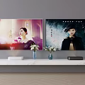 Modern Laser TV Laser Projector Display Screen Host Machine Box 3d model