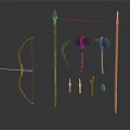Retro Weapon Ancient Weapon Stone Age Original Tool 3d model