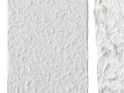 White Textured Wall Surface With Rough Material For Interior Design 3d model