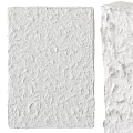 White Textured Wall Surface With Rough Material For Interior Design 3d model