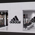 Adidas Clothing Store With Window Display Fashion Apparel Shoes And Mannequins