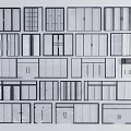 Various Window And Door Grid Frame Designs For Interior Architecture Projects 3d model