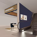 Modern Jewelry Store Interior With Wooden Counters Glass Display Cases And Lighting
