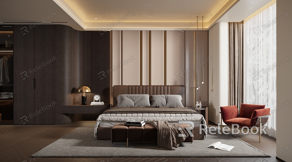 Light Luxury Bedroom model