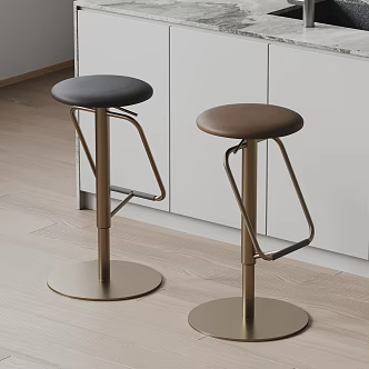 willisau modern bar stool single bar stool leather bar stool 3d model