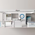 Modern OPPO Retail Store Interior With Display Counters And Product Shelves