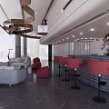 Modern Hotel Lobby Interior Design With Spacious Layout Reception Desk And Sofa