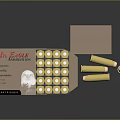Mr Eagle Ammunition Magazine Featuring Golden Bullets And Storage Boxes 3d model