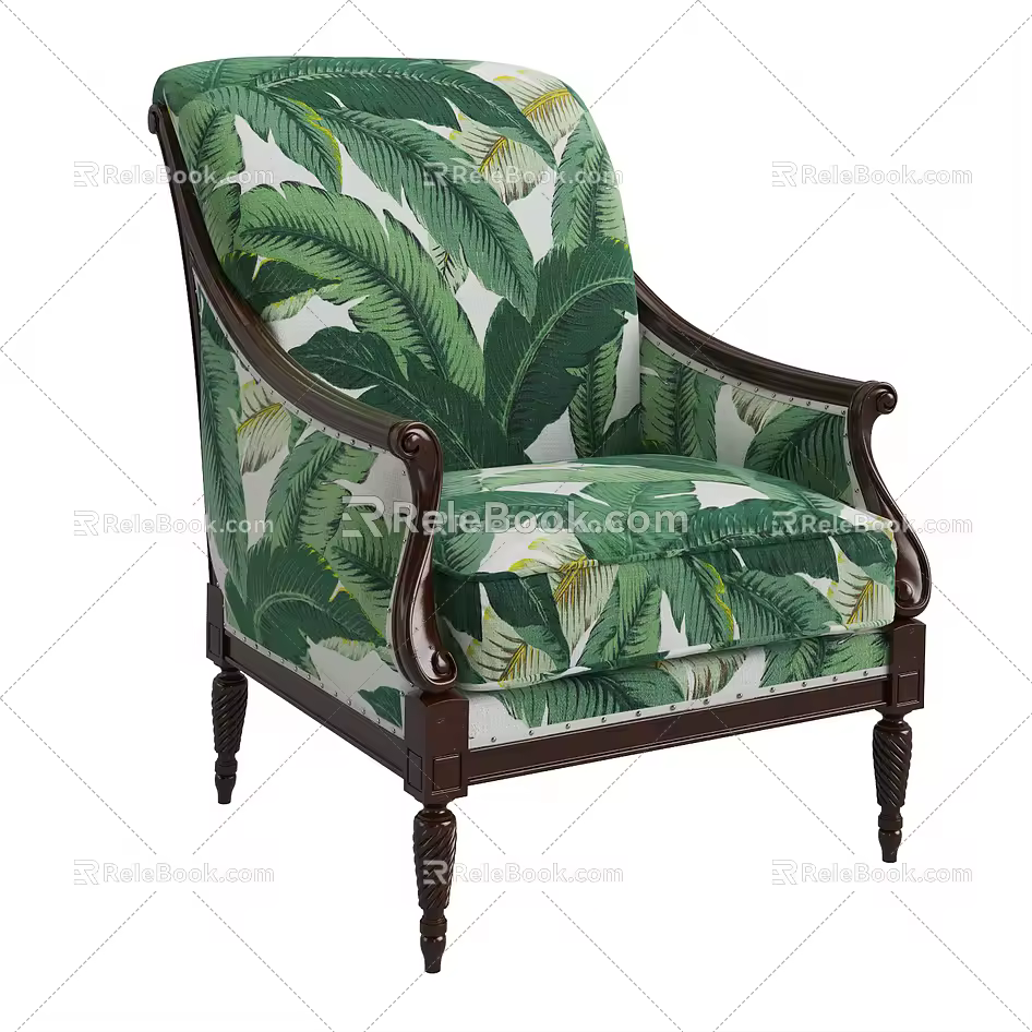 Single sofa 3d model