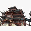 Ancient Architecture Palace Chinese House Japanese Architecture Ancient Architecture Inn Building Pavilion Temple 3d model