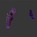 Ornate Gauntlet Weapons with Metallic Spikes Leather Accents and Intricate Design Patterns
