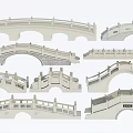 Chinese style bridge stone bridge landscape bridge stone arch bridge arch bridge stone bridge 3d model