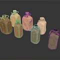 Vintage Military Style Water Canteen Collection In Various Colors For Daily Use