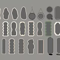 Display Of Various Shaped Decorative Mirrors With Unique Frame Designs