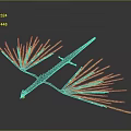Game And Movie Dragon Character With Long Body Golden Feathery Wings Flying In Dark Scene