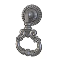 Vintage Metal Door Knockers With Floral And Circular Decorative Patterns