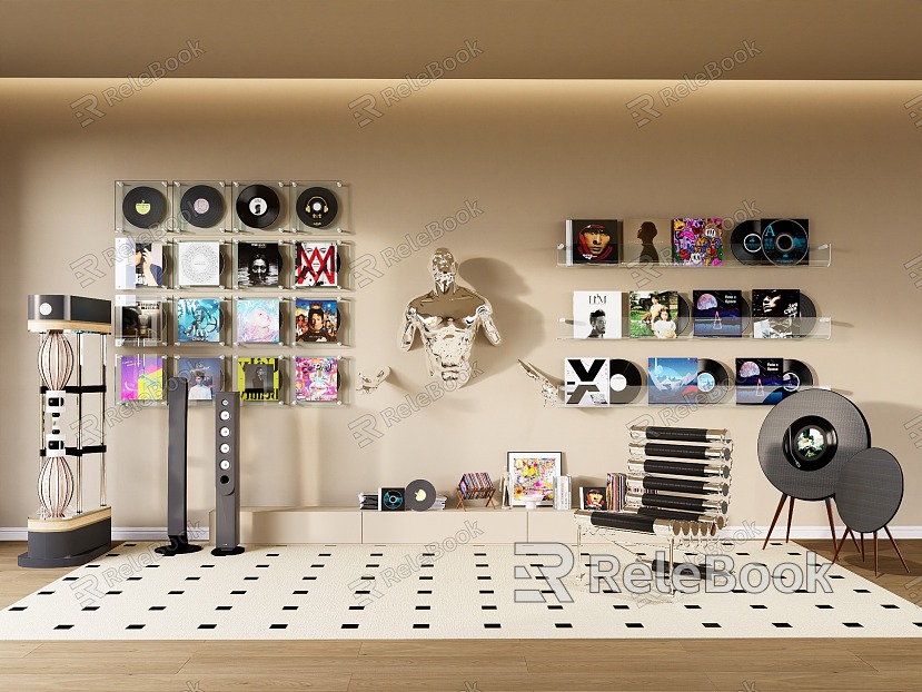 Audio Wall Decorations Records model