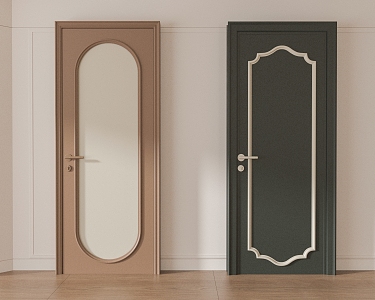 French Single Door Combination 3d model