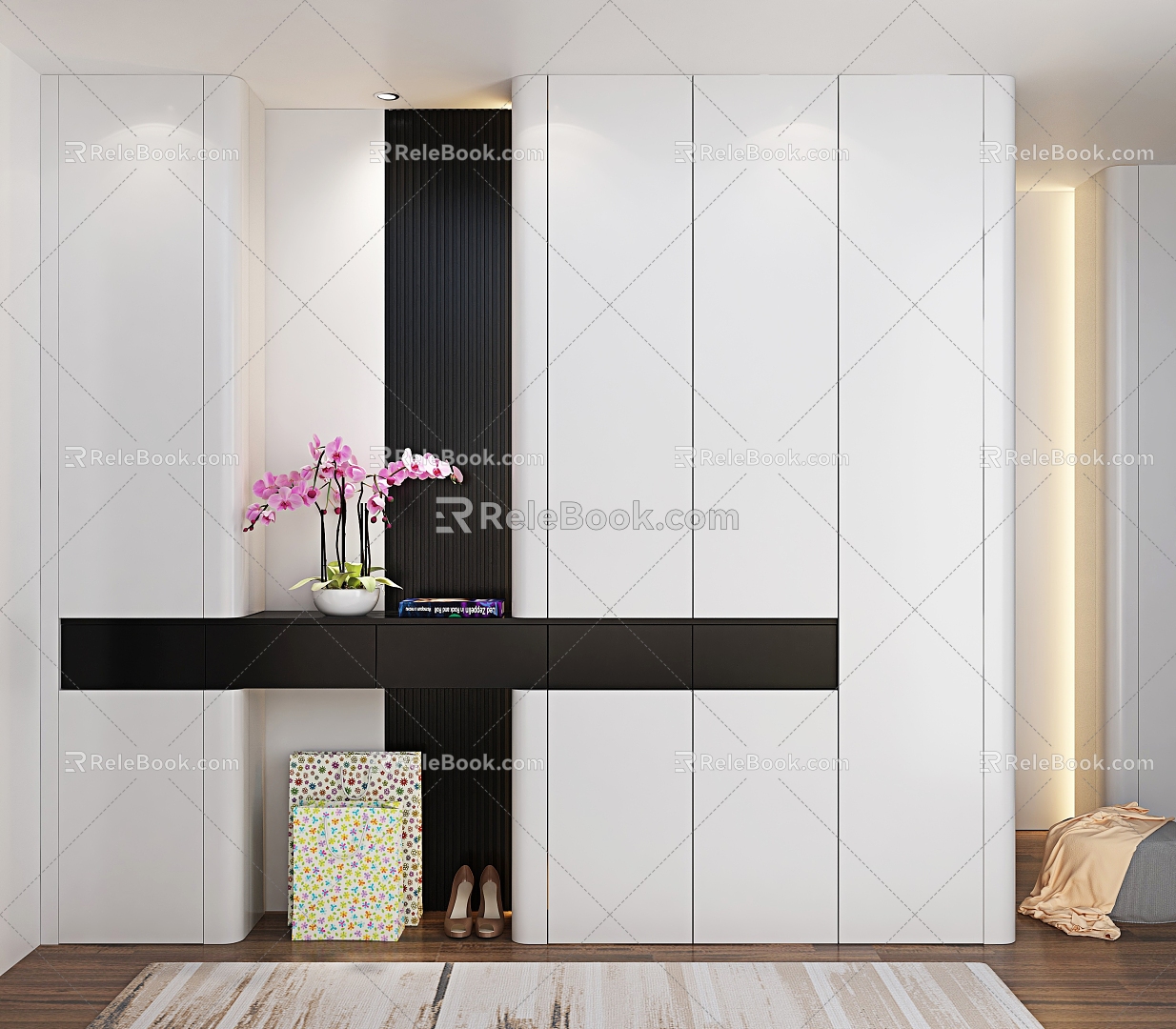 Shoe Cabinet Entrance Cabinet 3d model