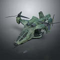 Futuristic Fighter Jet 3D Model With Twin Rotors And Camouflage Design