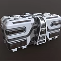 Modern Box Science Fiction Box Crate 3d model