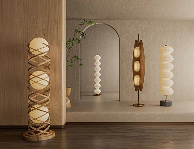 Quiet Floor Lamp 3d model