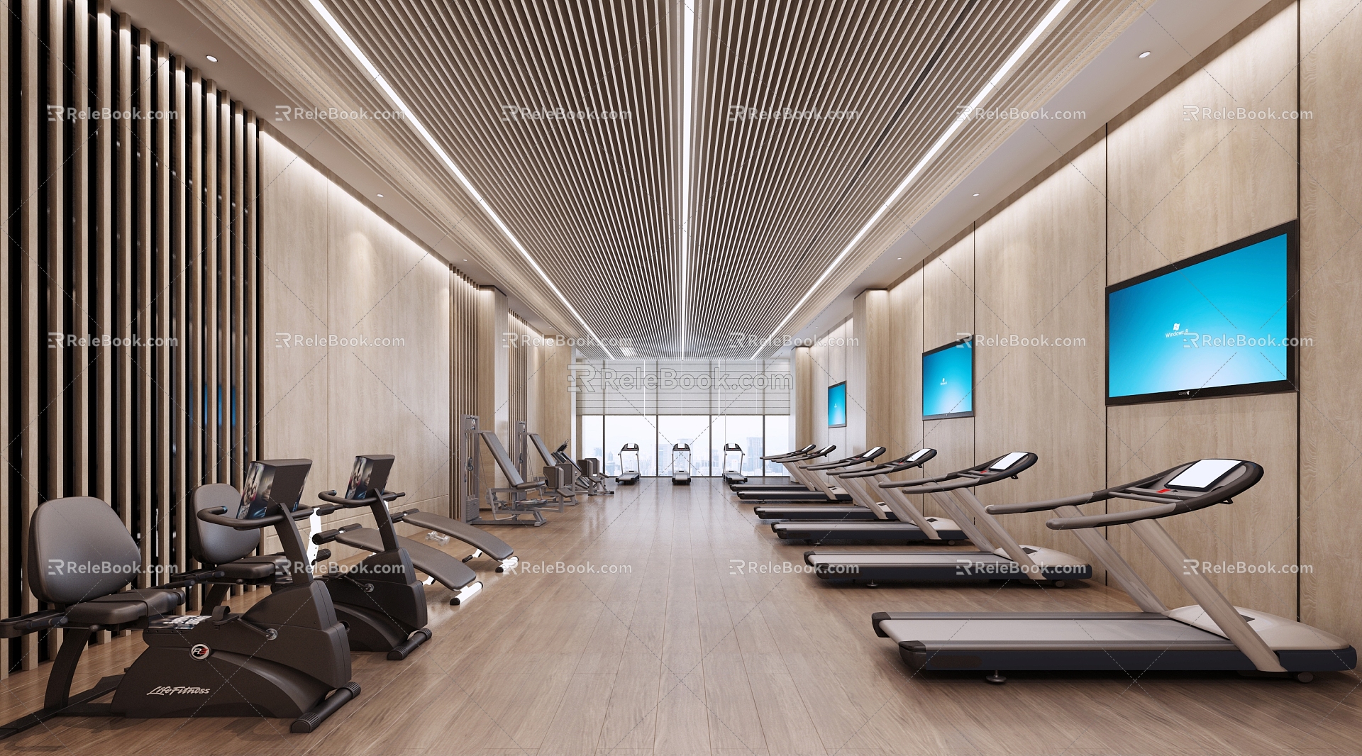 Modern Gym 3d model