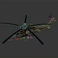 Gray Body Mars Helicopter Rotor Model for Aerospace Exploration Missions 3d model