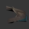 Elegant Architectural Spiral Staircase With Wooden Steps And Curved Handrail Design