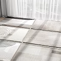 Modern Square Carpet 3d model