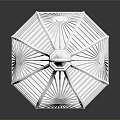 White Birdcage With Delicate Openwork Structure And Hexagonal Base On Reflective Surface
