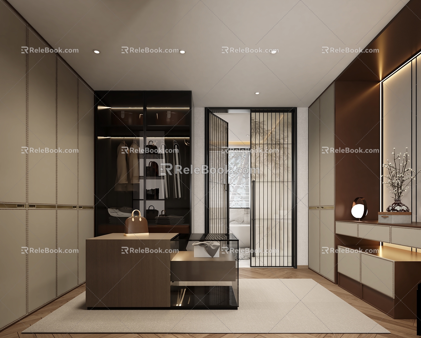 New Chinese Cloakroom 3d model