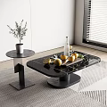 Mother and child coffee table side table furnishings decorative ornaments 3d model