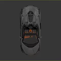 Silver Convertible Sports Car With Sleek Exterior Orange Seats And Aerodynamic Design Reflection