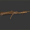 Rustic Wood Stone Decorative Branch with Natural Texture for Home Interior Decor