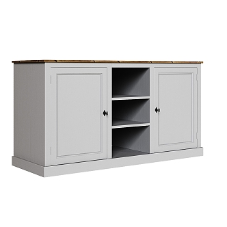 Nordic Simple Sideboard Decorative Cabinet Side Cabinet Wooden Side Cabinet 3d model