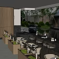 Sales Office Negotiation Area Reception Rest Area 3d model